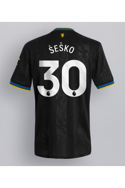 Manchester United Benjamin Sesko #30 Jalkapallovaatteet Kolmaspaita 2025-26 Lyhythihainen Manchester United Benjamin Sesko #30 Jalkapallovaatteet Kolmaspaita 2025-26 Lyhythihainen